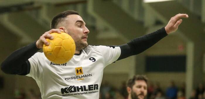 Das letzte Heimspiel im Trikot der HSG Werra für Marco Malsch, der den Verein zu Saisonende verlässt, da er umzieht. Foto: Friedhelm Eyert